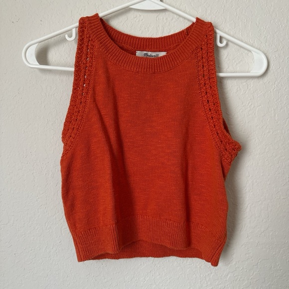Crochet-Trim Crop Sweater - Picture 3 of 4